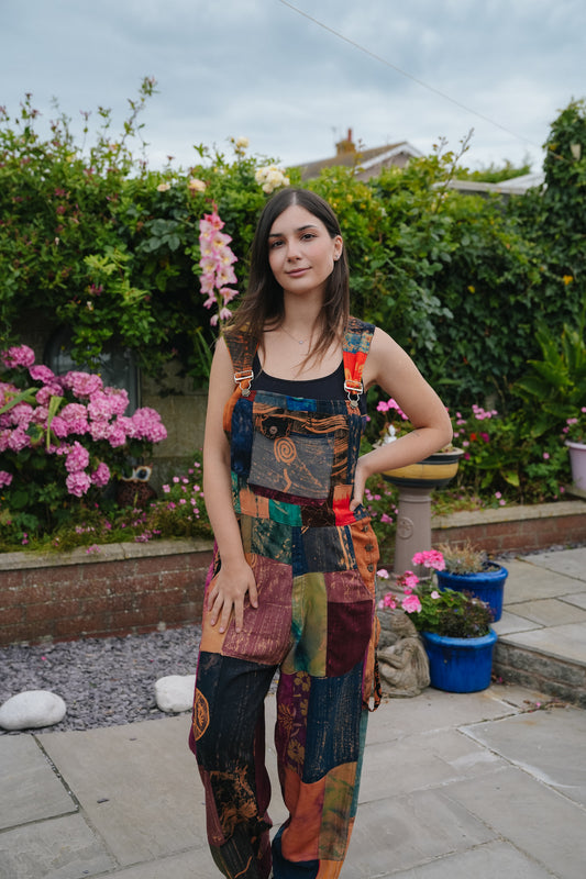 Vintage Patchwork Dungarees