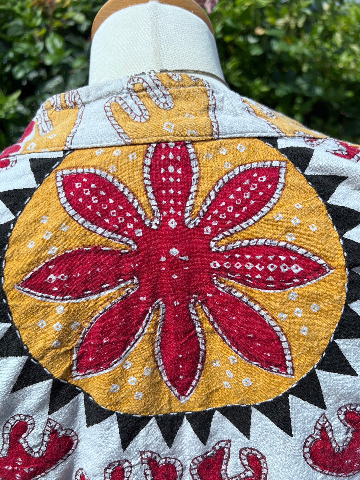Vintage Indian Kantha Elephant Jacket Size S/M