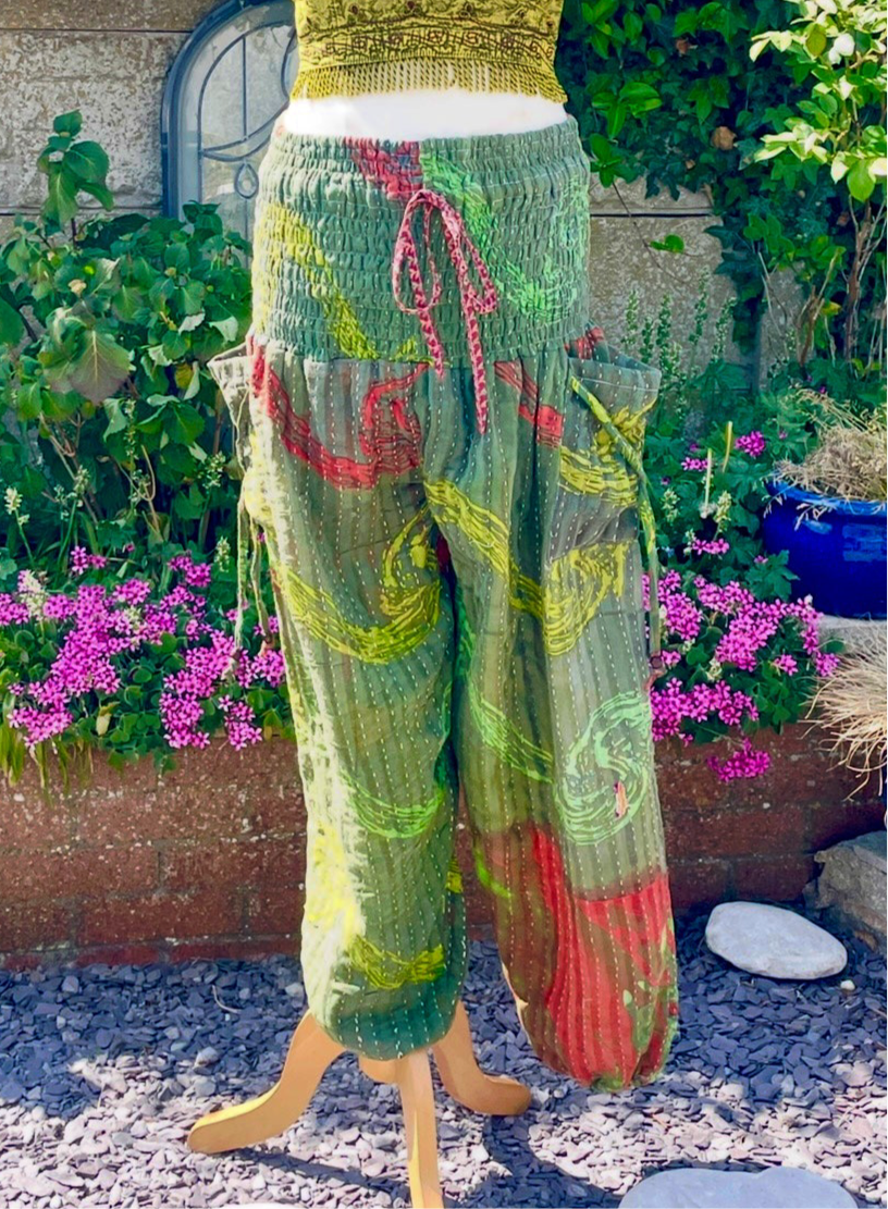 Vintage Kantha Harem Pants