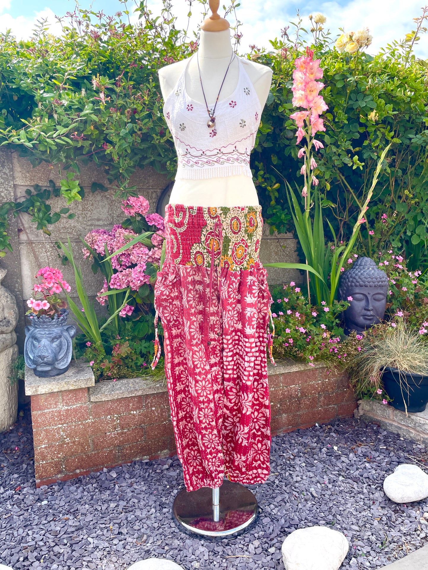 Vintage Kantha Harem Pants