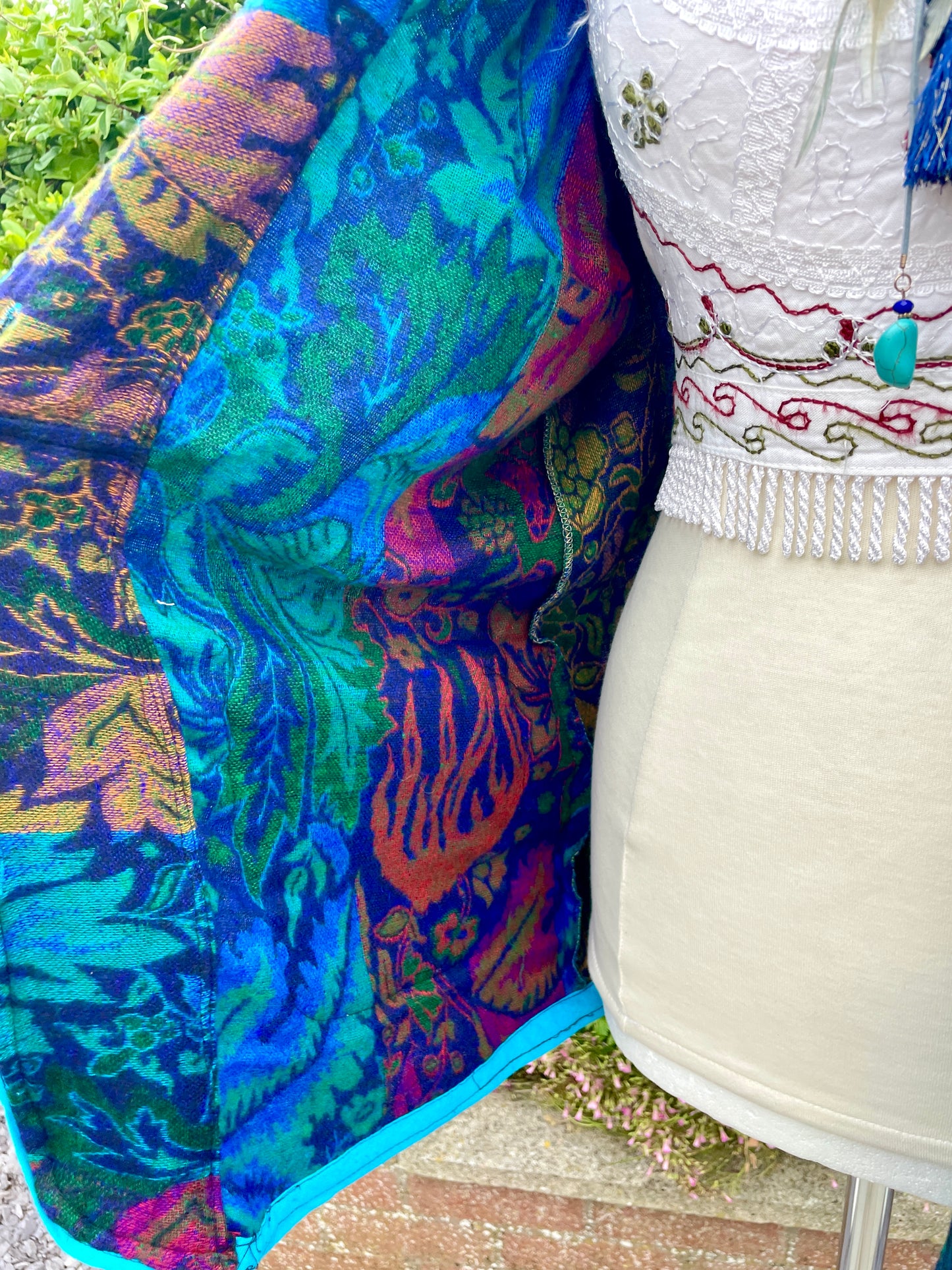 Hooded Indian Blanket Jacket