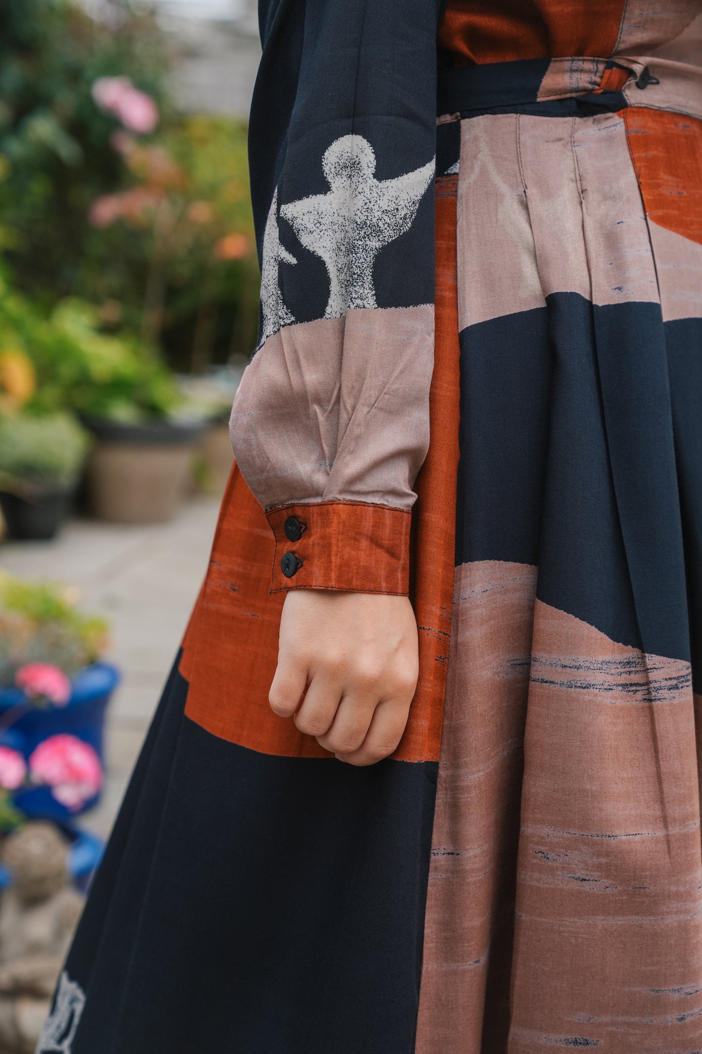 Vintage Floral Wrap Dress