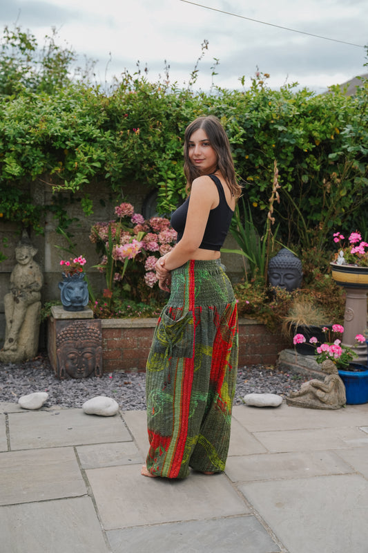 Vintage Kantha Harem Pants