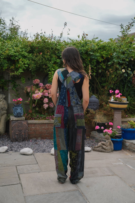Vintage Patchwork Dungarees