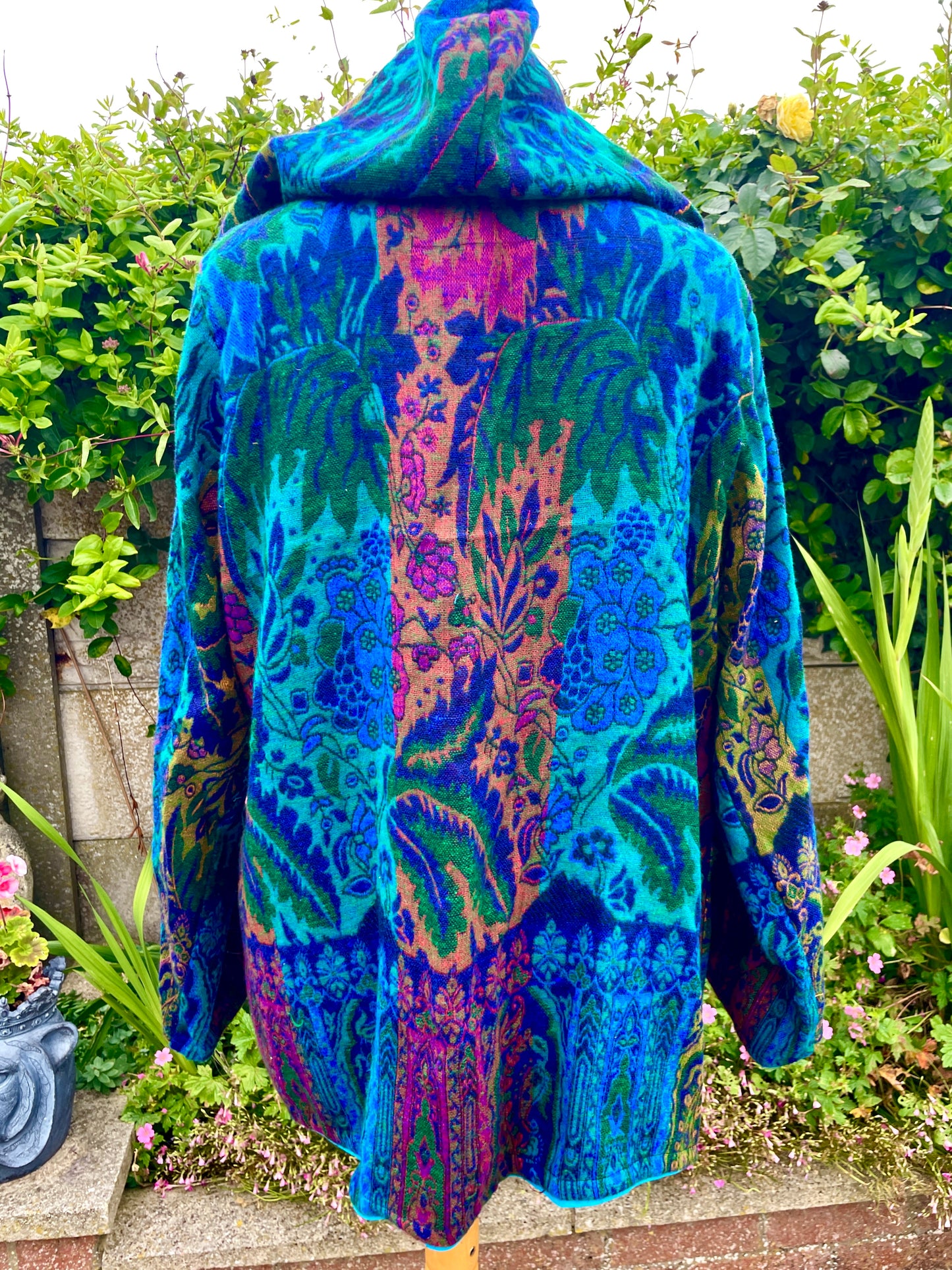 Hooded Indian Blanket Jacket