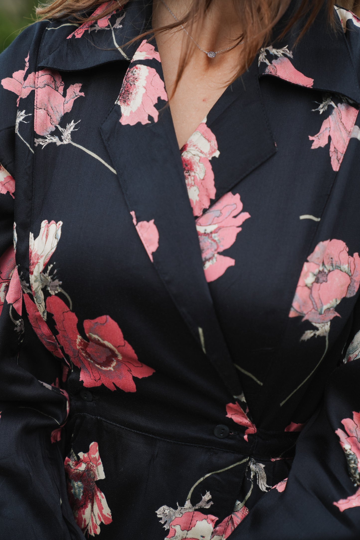 Vintage Floral Wrap Dress