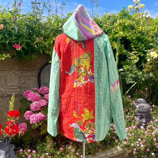 Vintage Kantha Hoodie