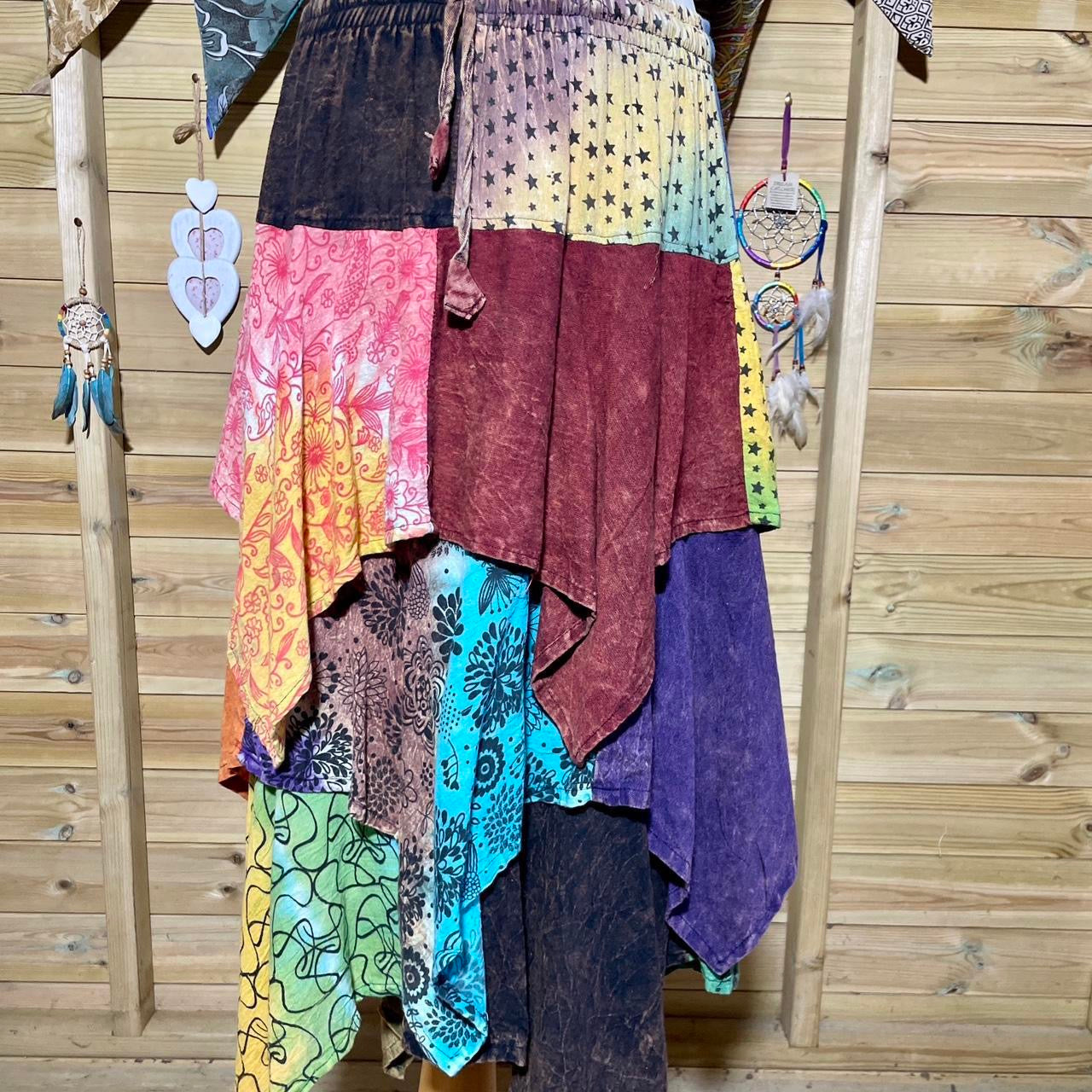 Nepali Patchwork Maxi Skirt