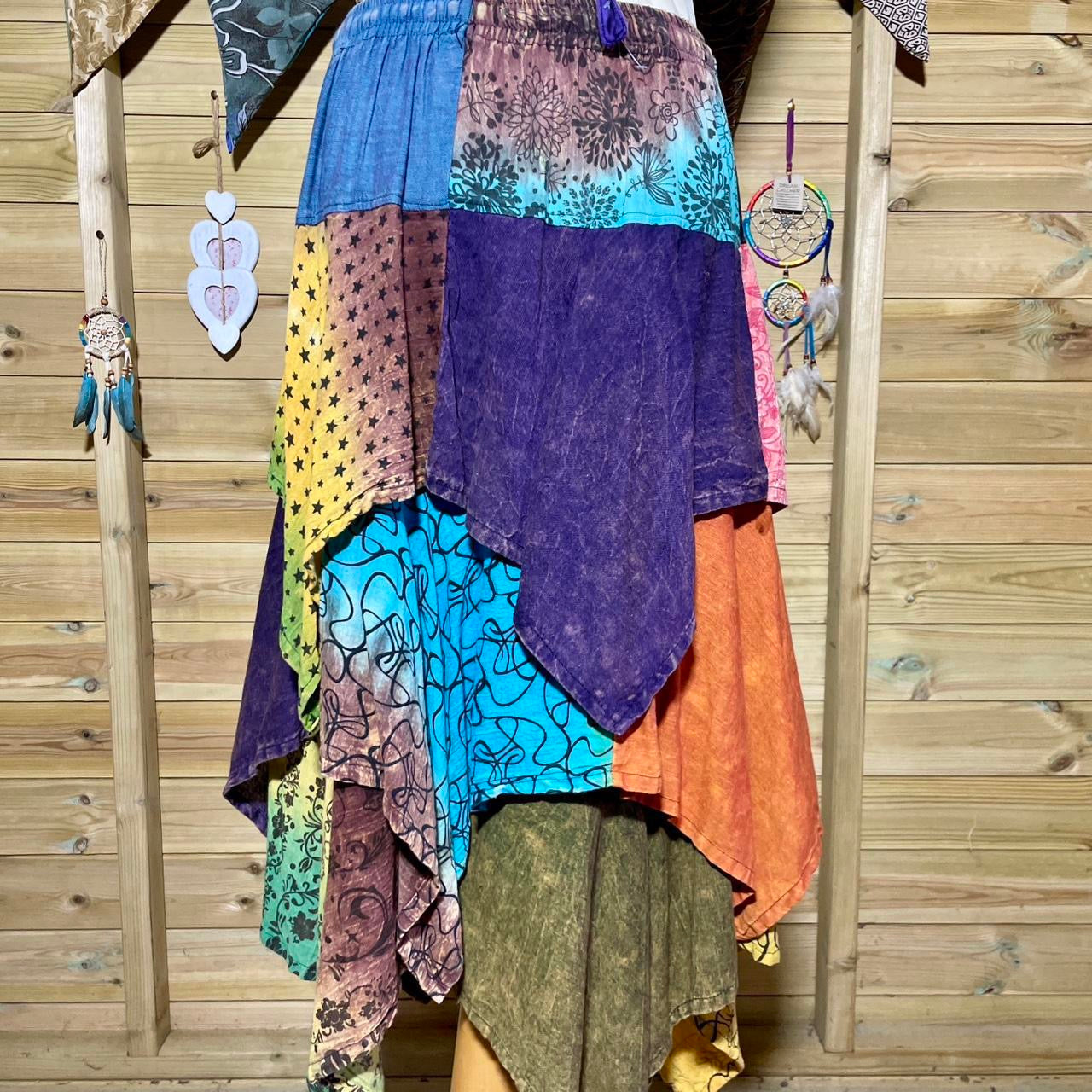 Nepali Patchwork Maxi Skirt