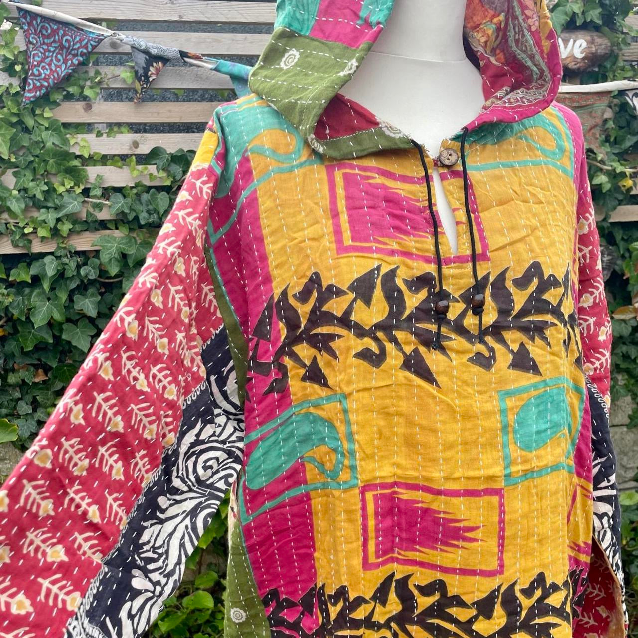 Vintage Kantha Hoodie