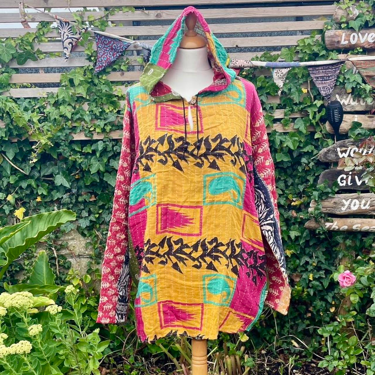 Vintage Kantha Hoodie