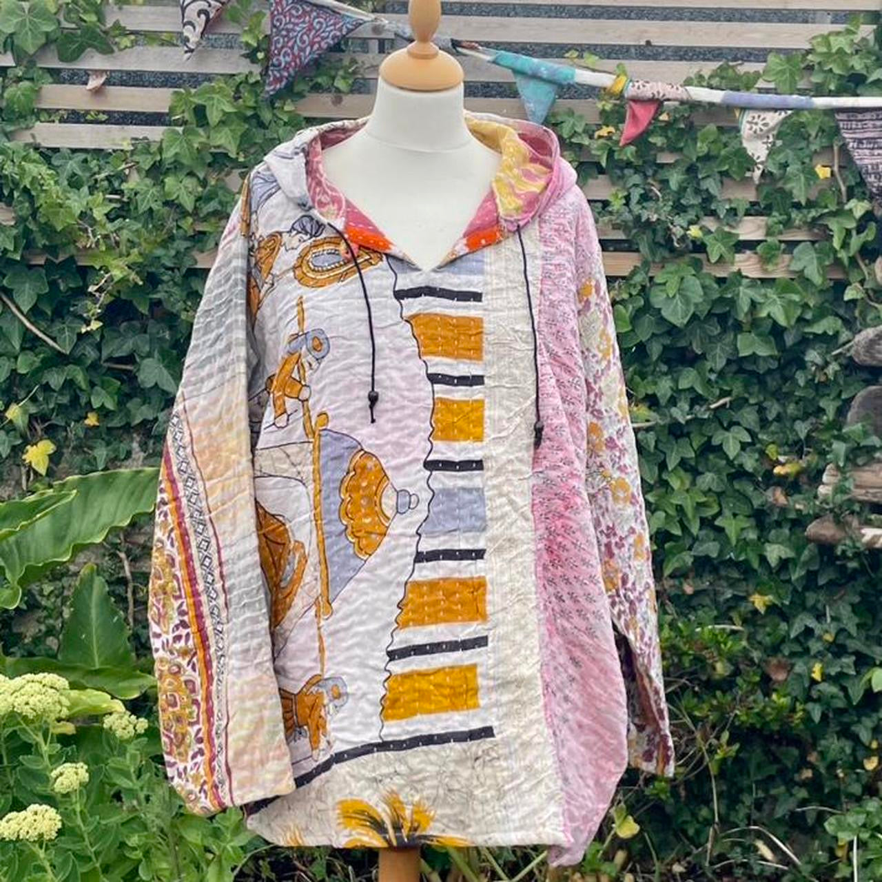 Vintage Kantha Hoodie