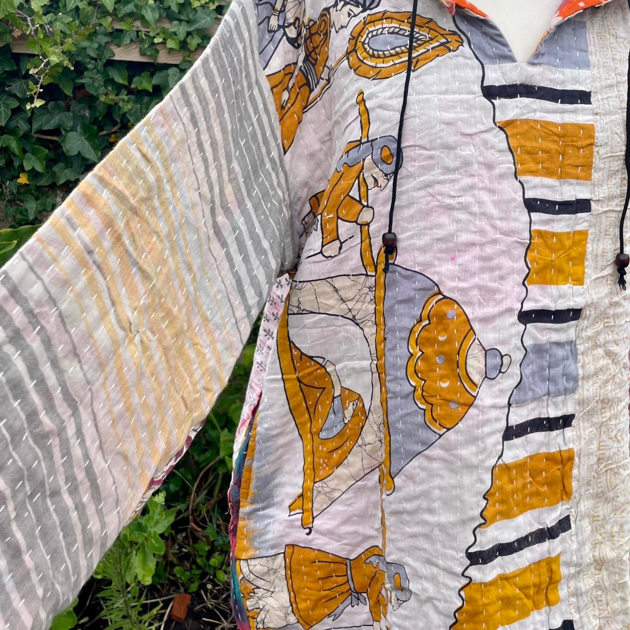 Vintage Kantha Hoodie