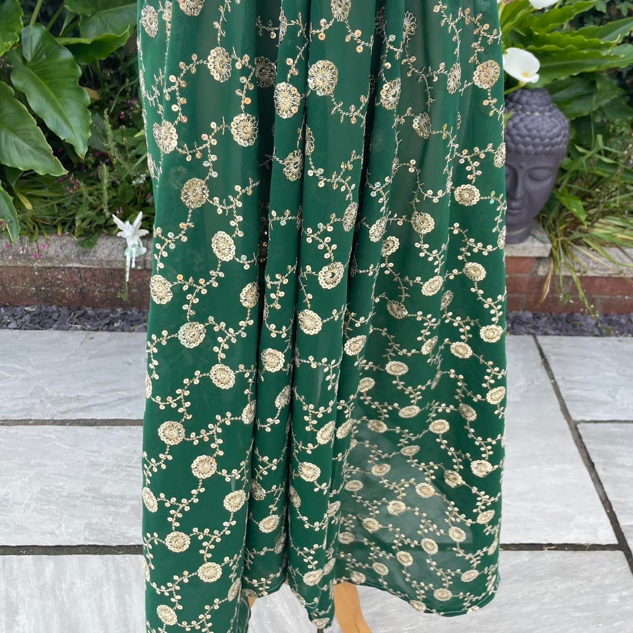 Halterneck Silk Sari Dress Recycled