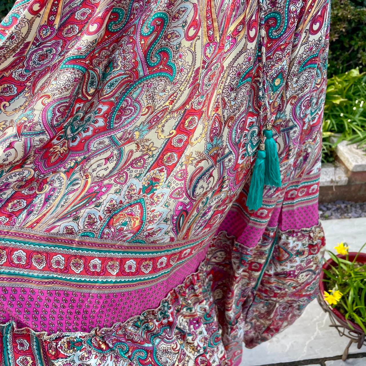 Indian Silk Maxi Dress