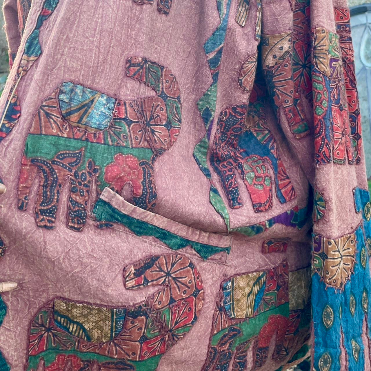 Vintage Orvis Patchwork Elephant Jacket