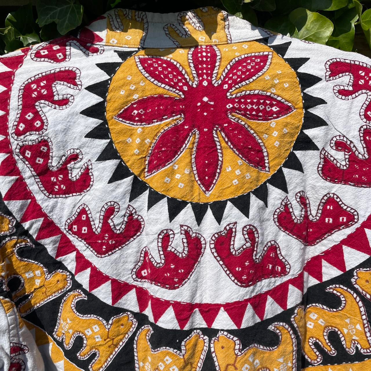 Vintage Indian Kantha Elephant Jacket Size S/M