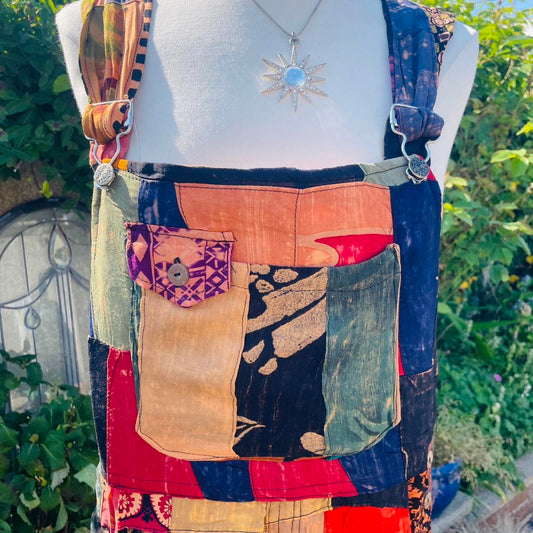 Vintage Patchwork Dungarees