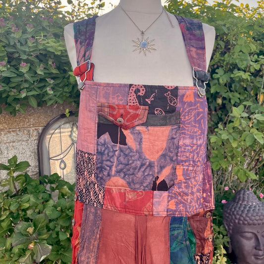 Vintage Patchwork Dungarees