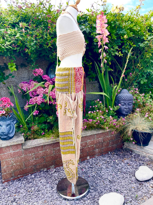 Vintage Kantha Harem Pants