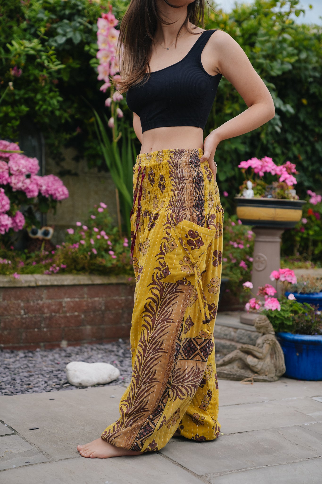 Vintage Kantha Harem Pants