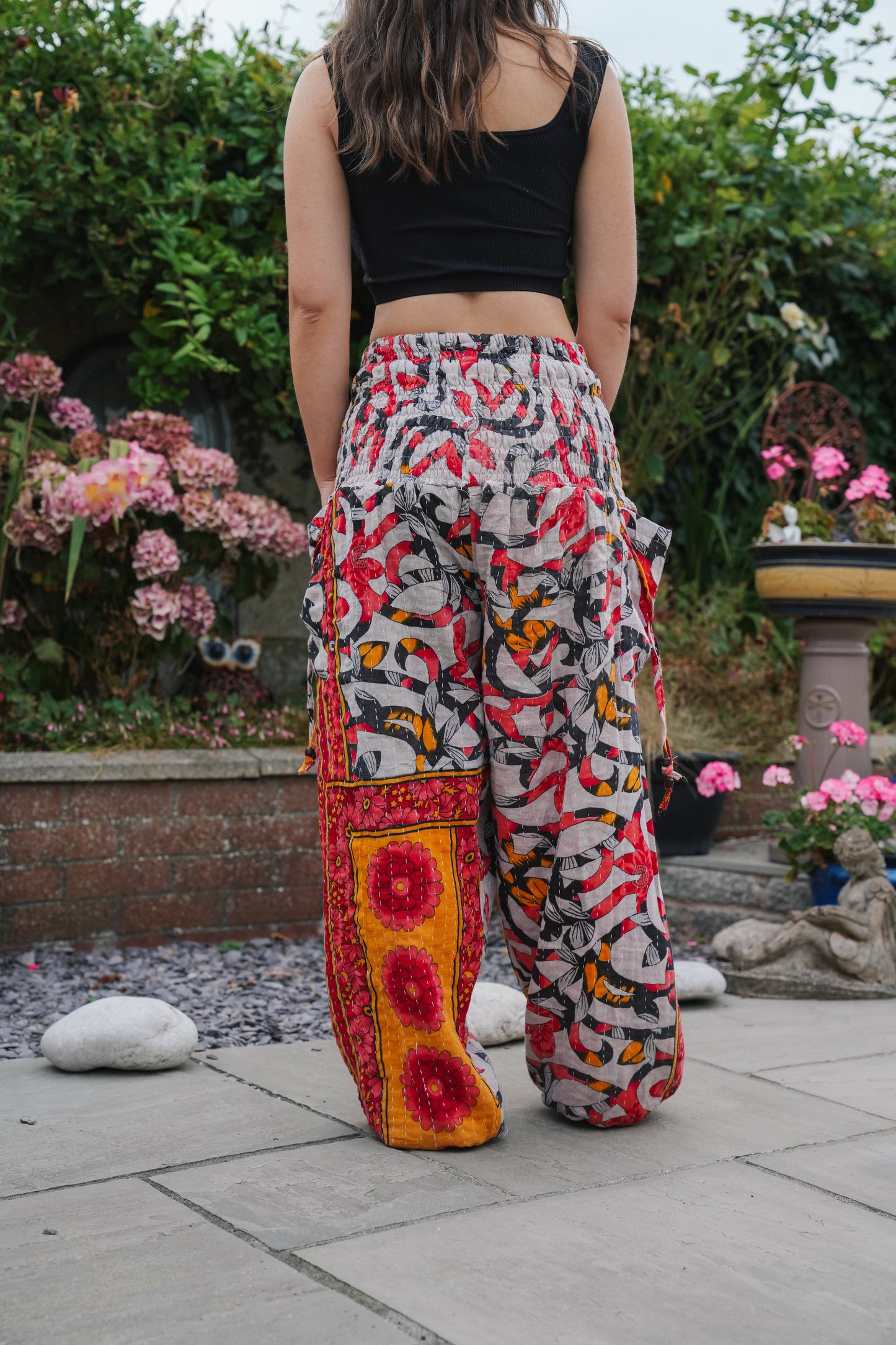 Vintage Kantha Harem Pants