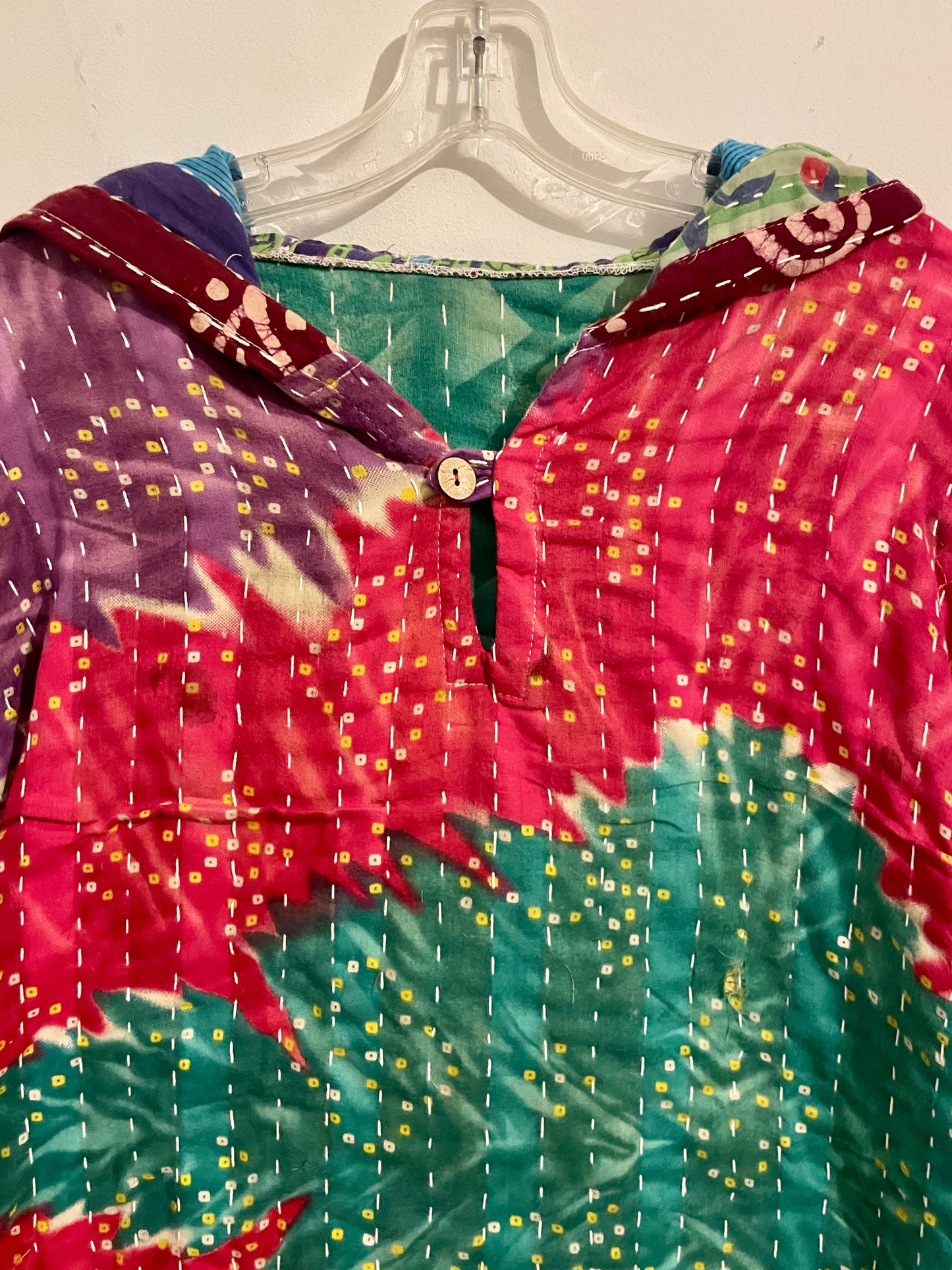 Vintage Reversible Kantha Hoodie