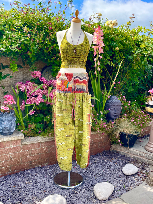 Vintage Kantha Harem Pants