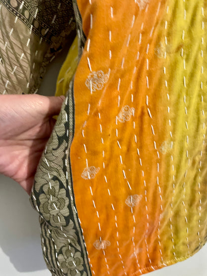 Vintage Reversible Kantha Hoodie