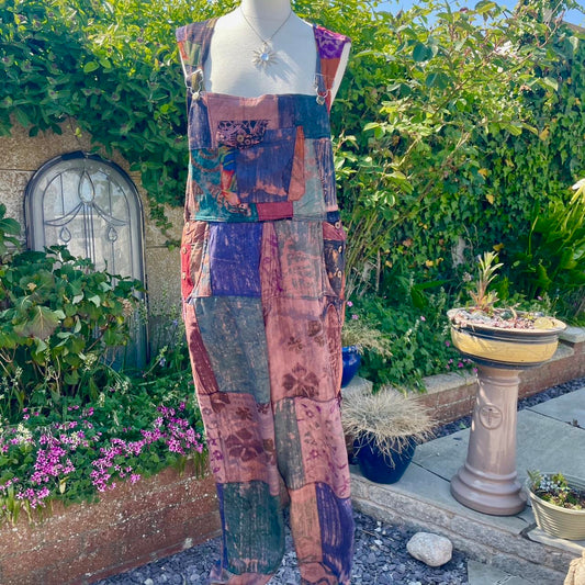 Vintage Patchwork Dungarees