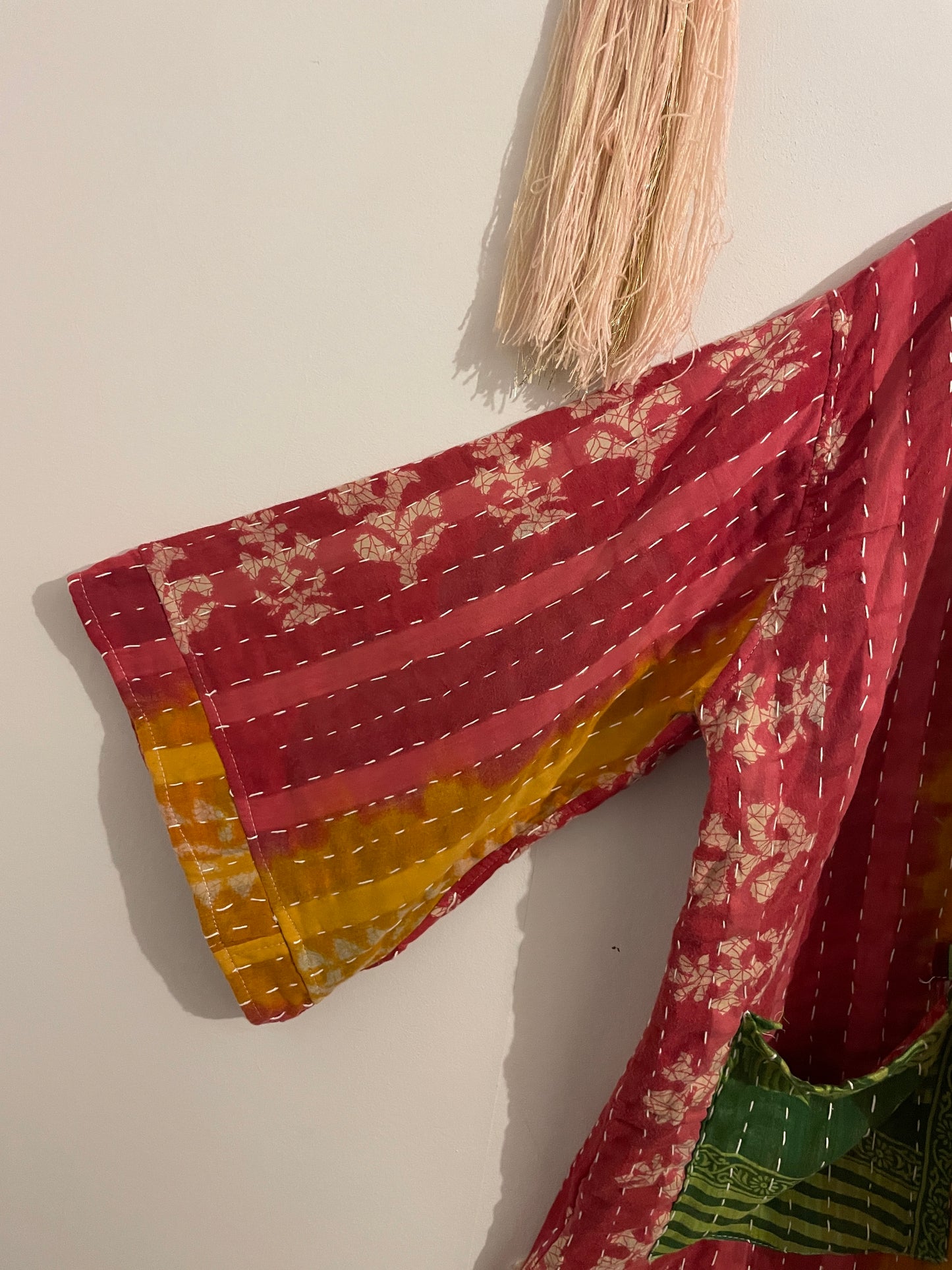 Unisex Vintage Kantha Hooded Jacket