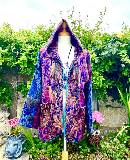 Hooded Indian Blanket Jacket One Size 8-16