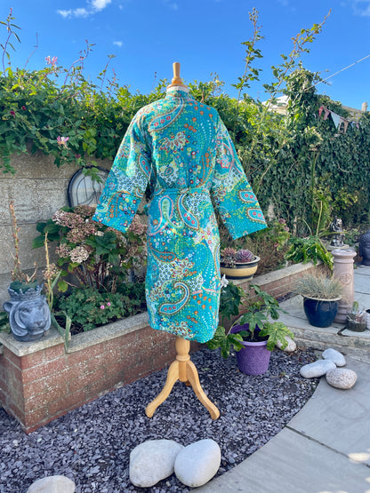 Nwt Kantha Quilted Robe