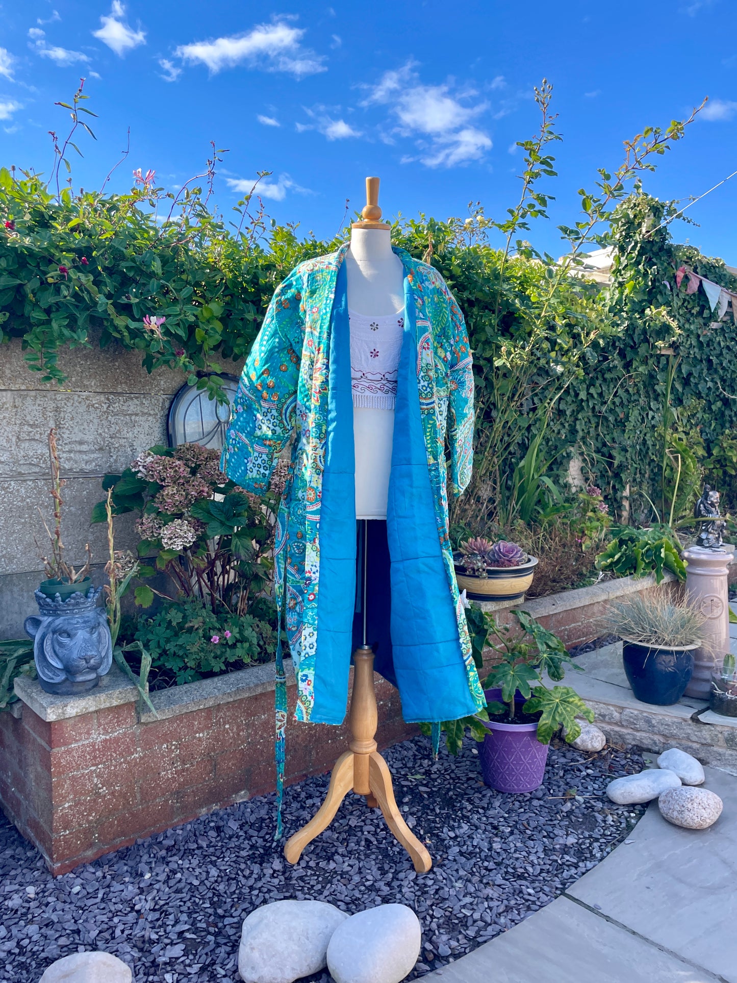 Nwt Kantha Quilted Robe