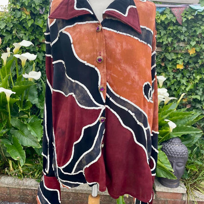 Vintage Batik Shacket