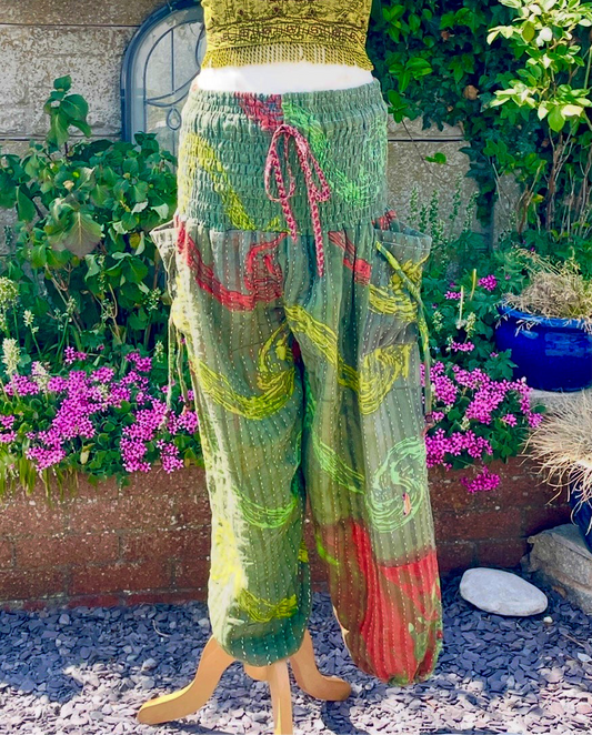 Vintage Kantha Harem Pants