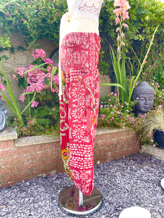 Vintage Kantha Harem Pants