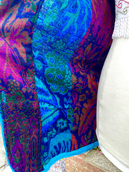 Hooded Indian Blanket Jacket