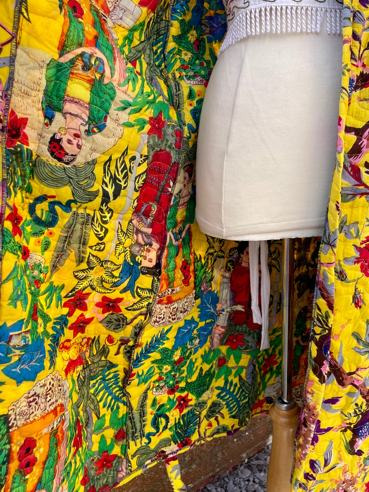 Quilted Kantha Robe / Duster
