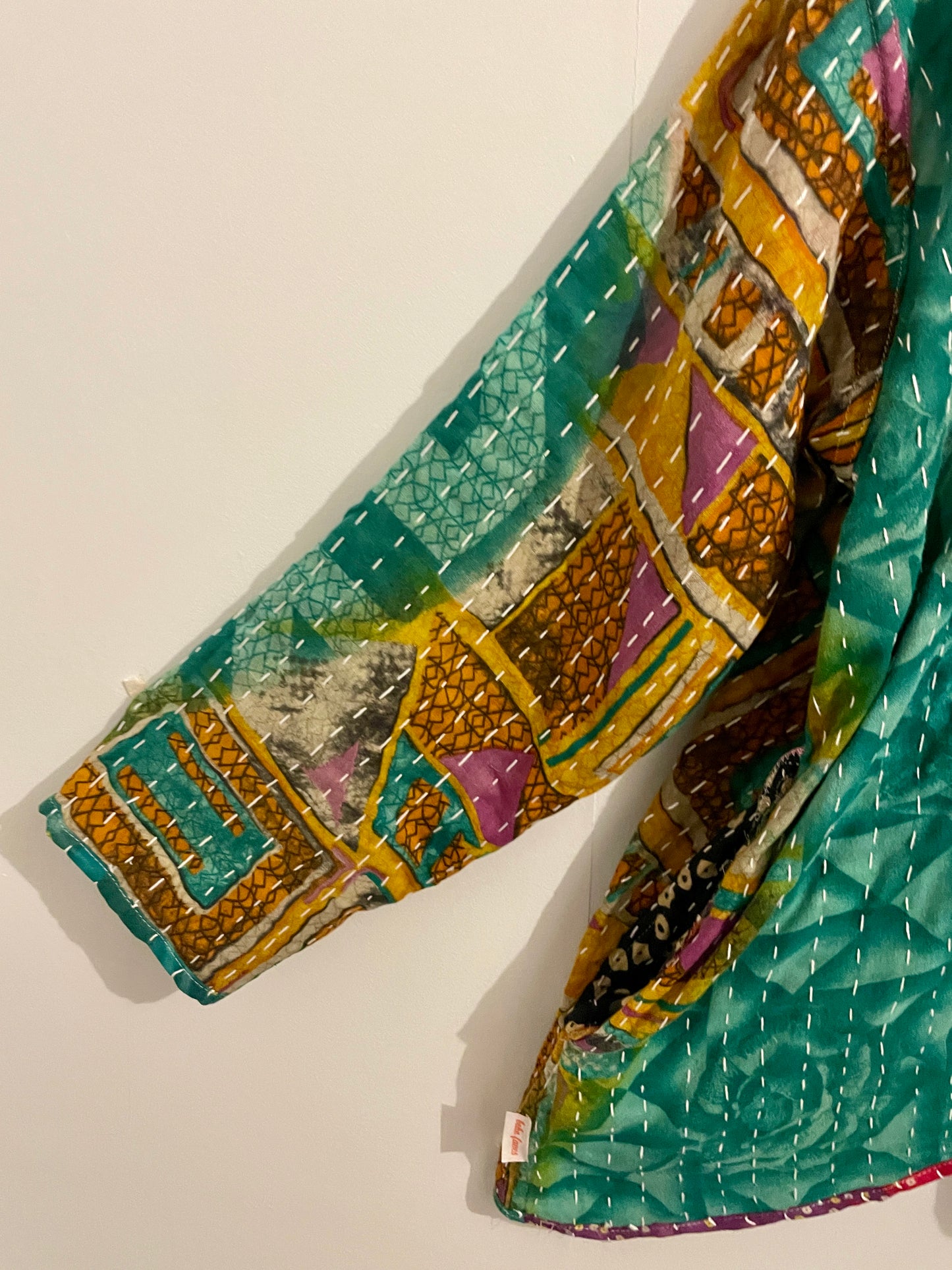 Vintage Reversible Kantha Hoodie