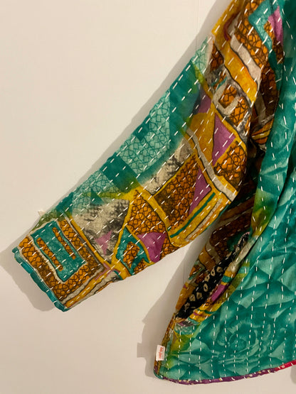 Vintage Reversible Kantha Hoodie