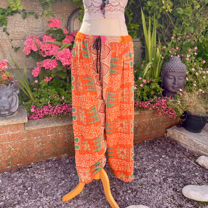 Vintage Kantha Wide Leg Pants
