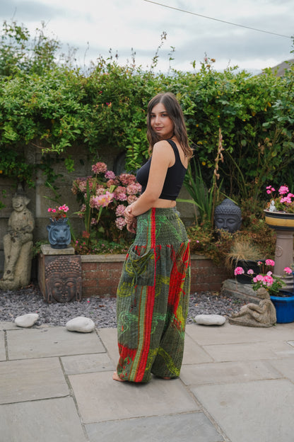Vintage Kantha Harem Pants