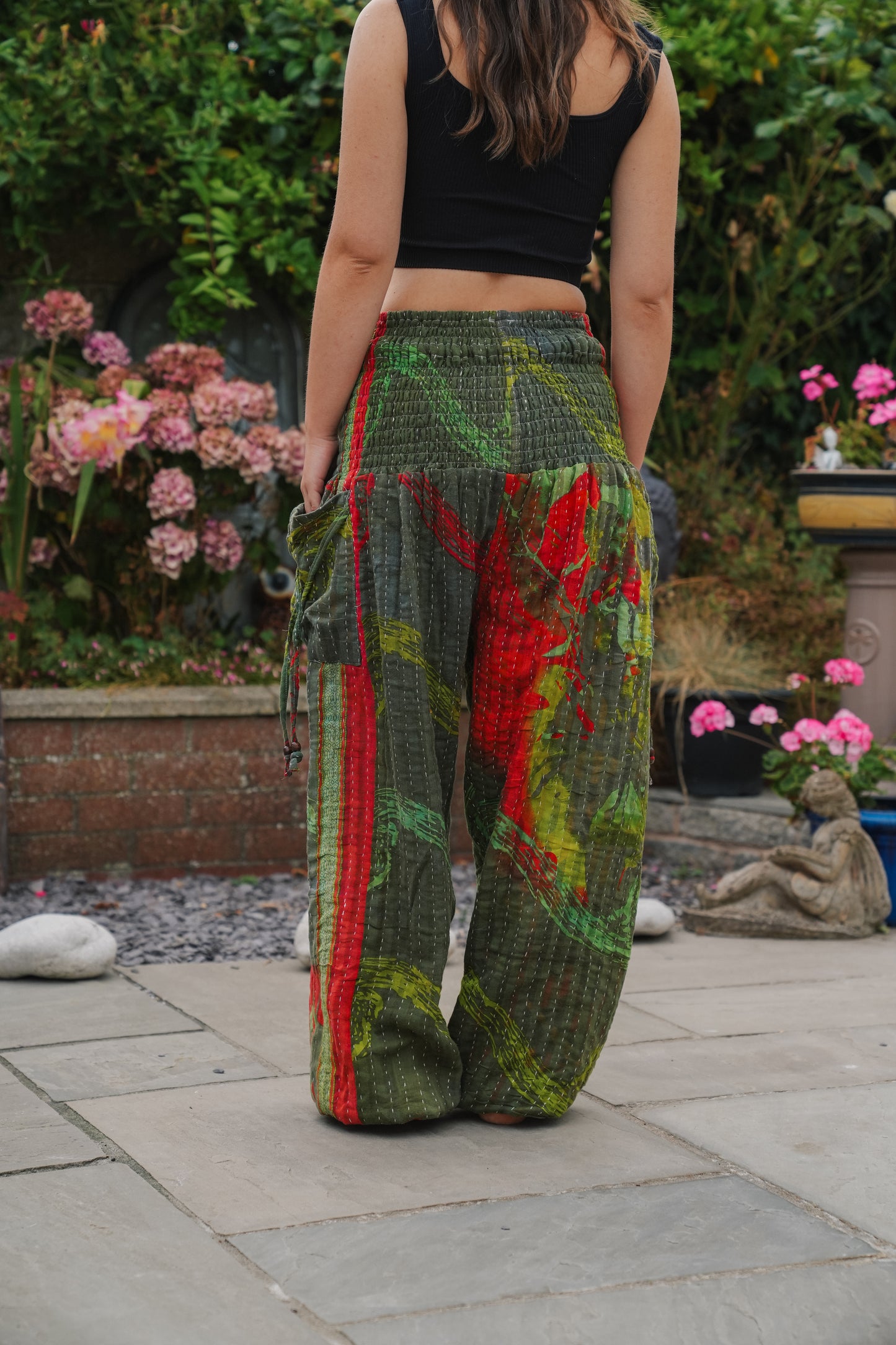 Vintage Kantha Harem Pants