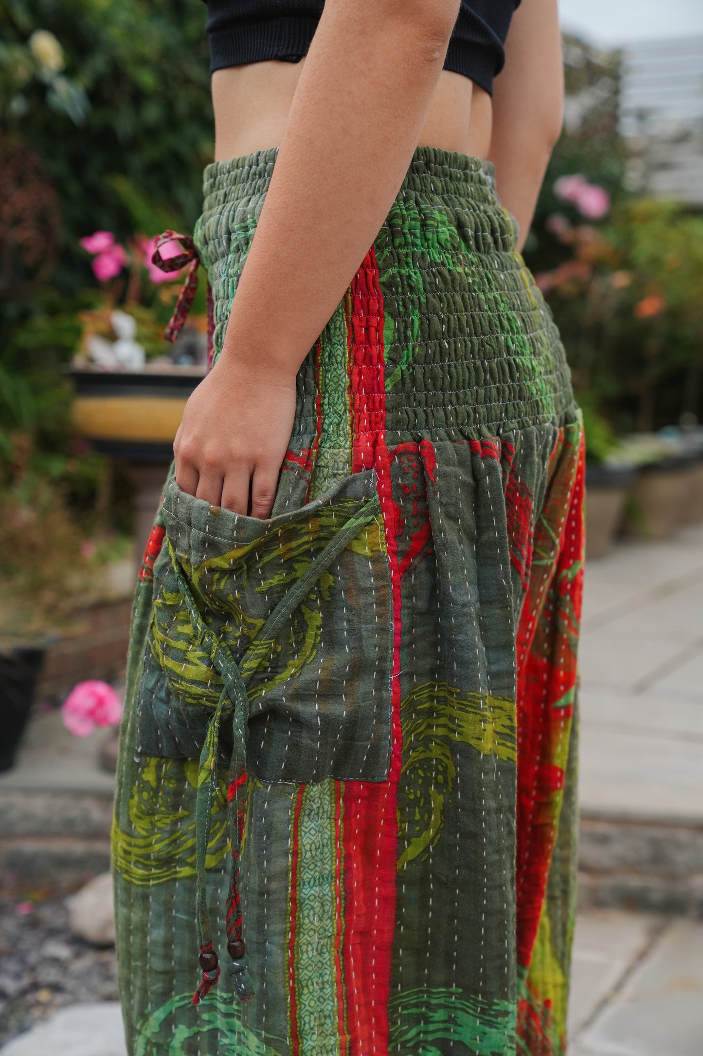 Vintage Kantha Harem Pants