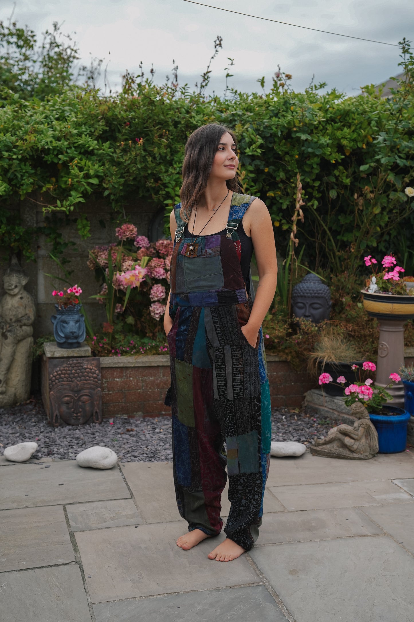 Vintage Patchwork Dungarees
