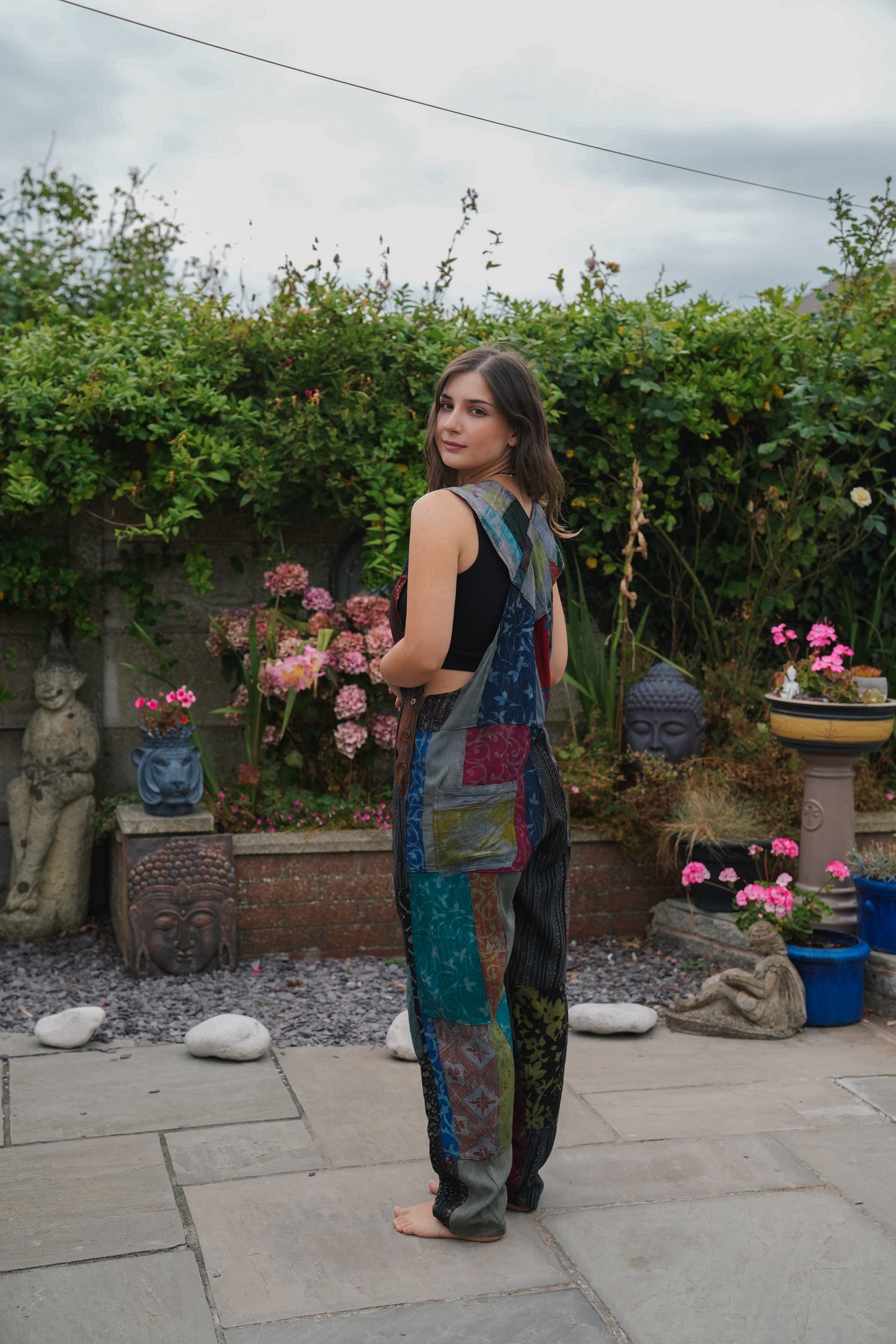 Vintage Patchwork Dungarees