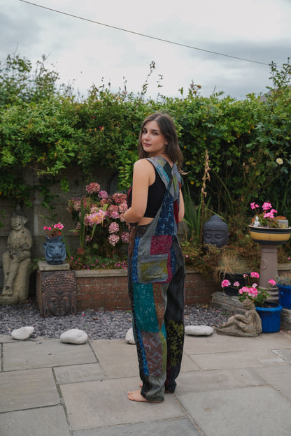 Vintage Patchwork Dungarees