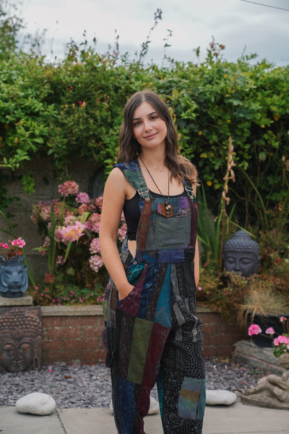 Vintage Patchwork Dungarees