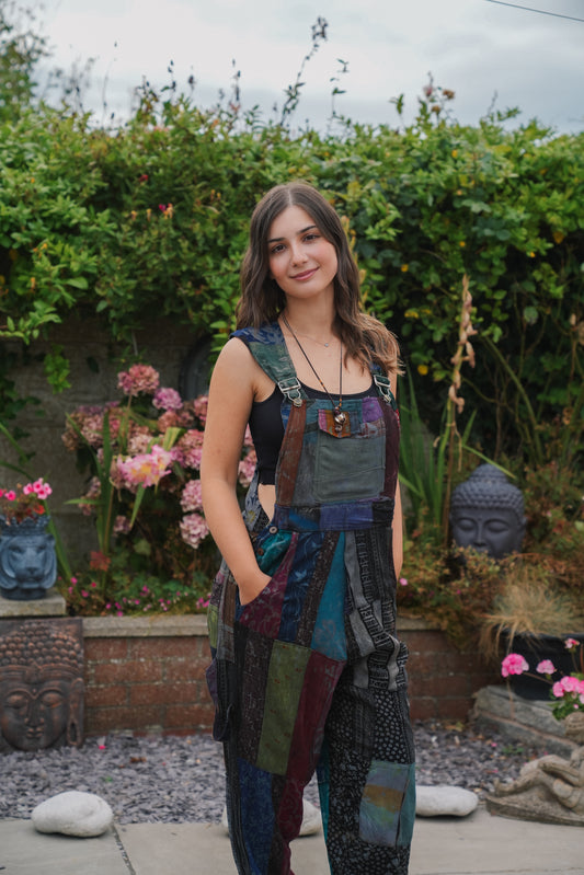Vintage Patchwork Dungarees